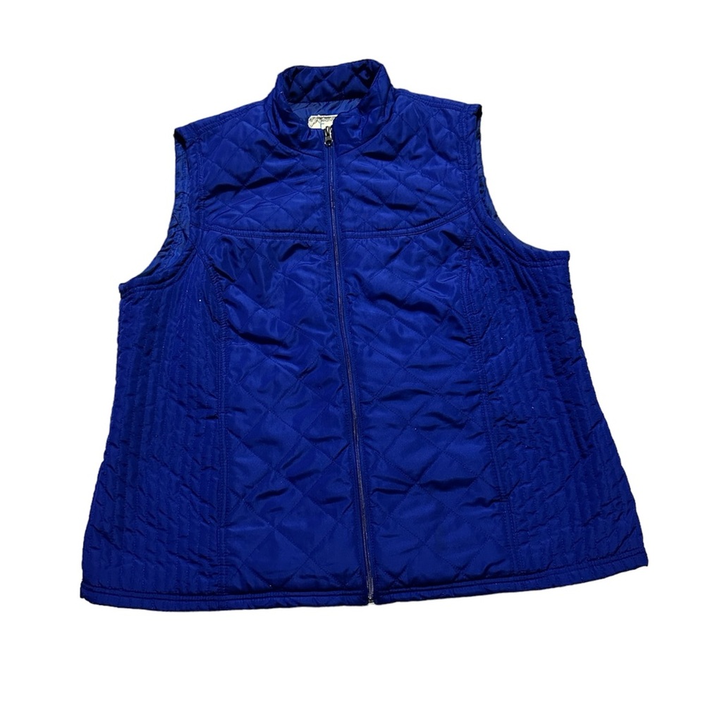 Relativity Women’s Royal Blue Quilted Vest 2X